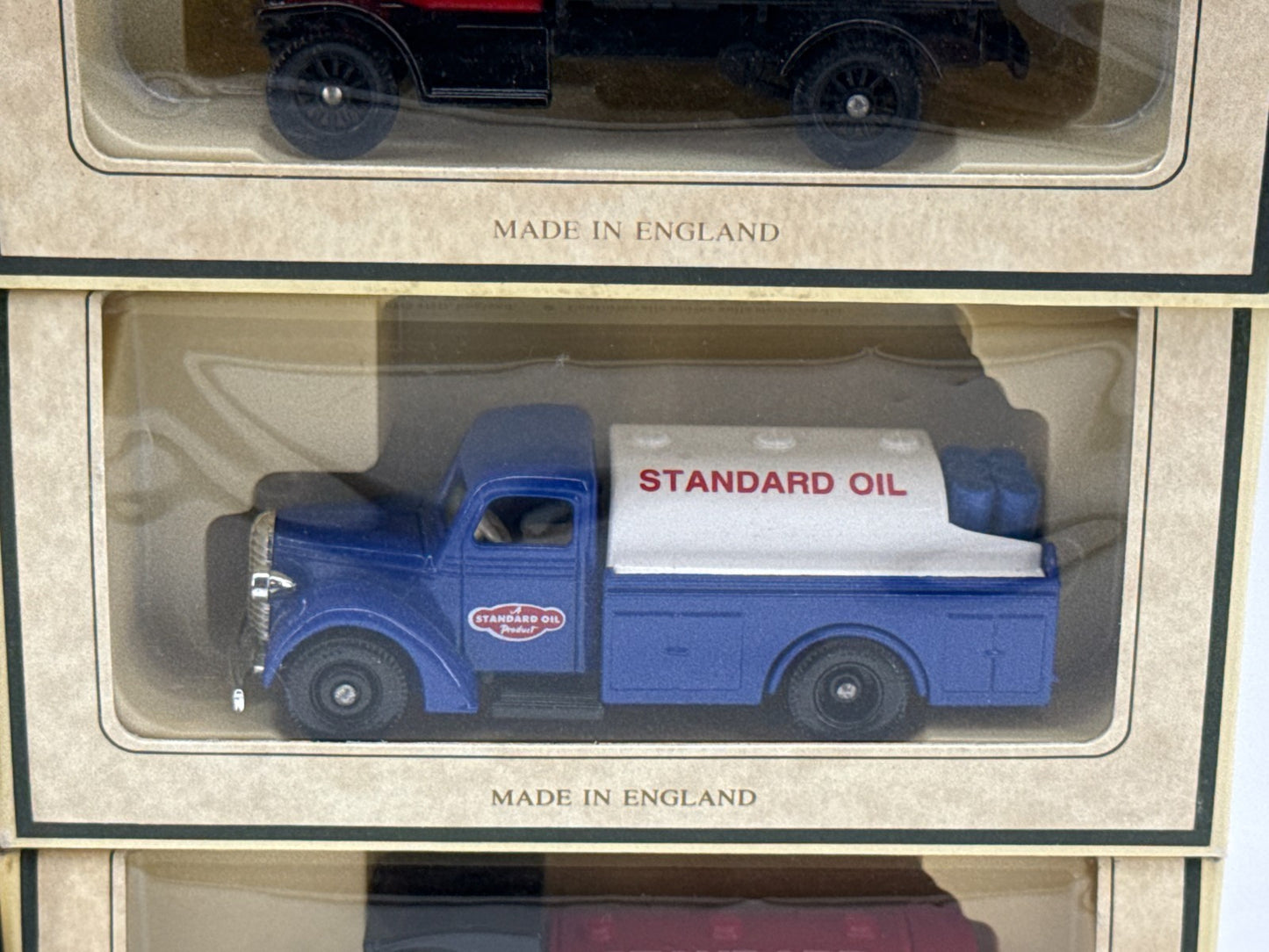 Lledo Days Gone Standard Oil Chevron Truck Set Lot 6 Diecast England Boxed Red