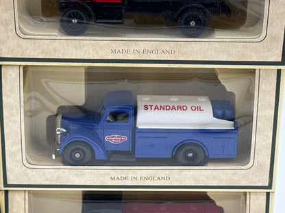 Lledo Days Gone Standard Oil Chevron Truck Set Lot 6 Diecast England Boxed Red