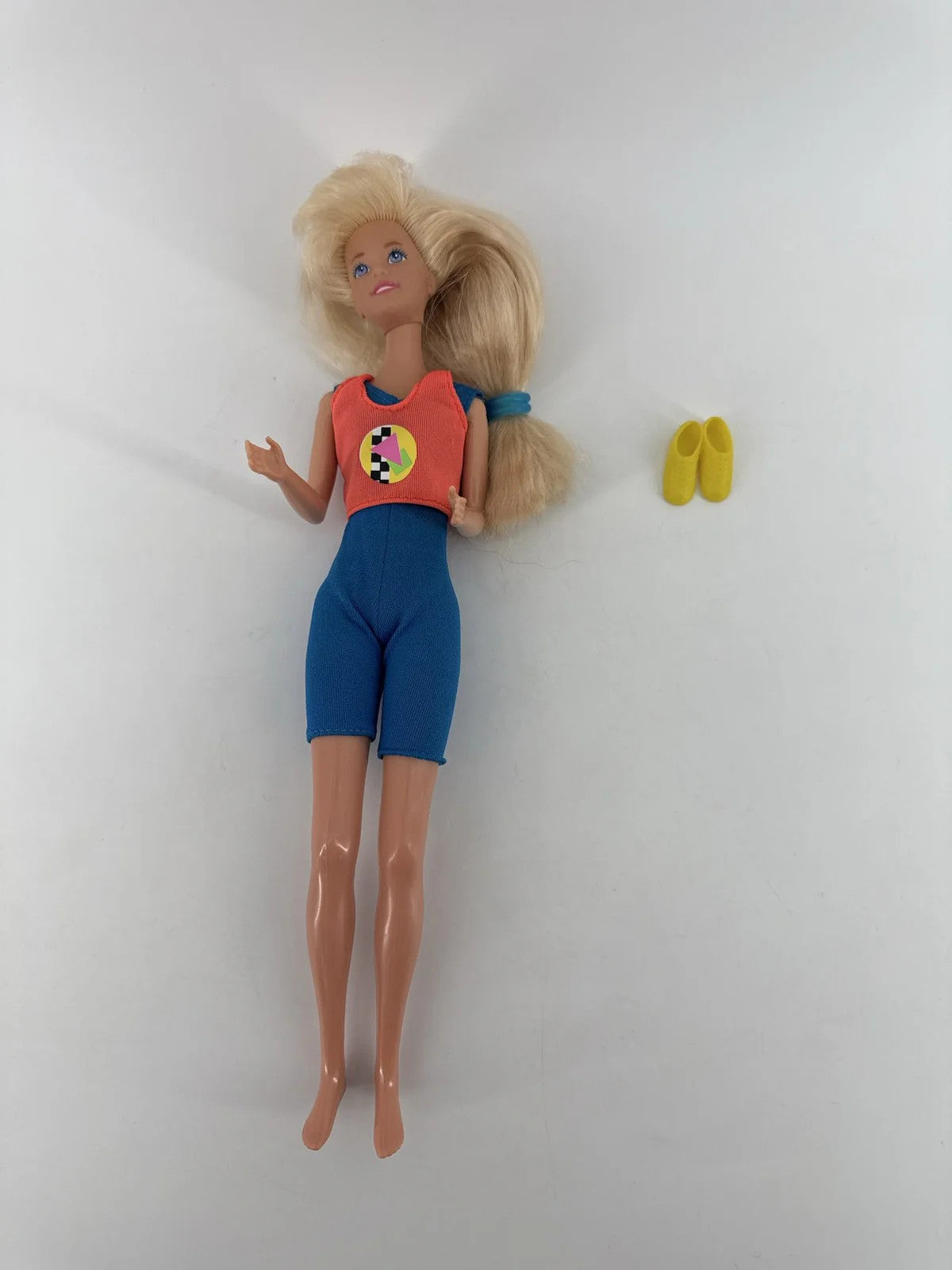 Vintage 1988 Mattel Teen Looks Jazzie Workout Doll Blonde Hair Gym Action Figure