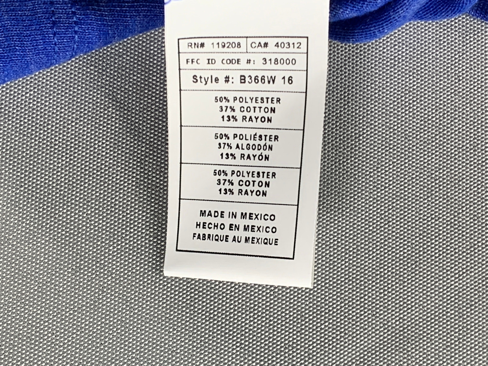 Adidas NHL Toronto Maple Leafs Shirt L Blue V-Neck Tri-Blend Logo Tee WMN NWT