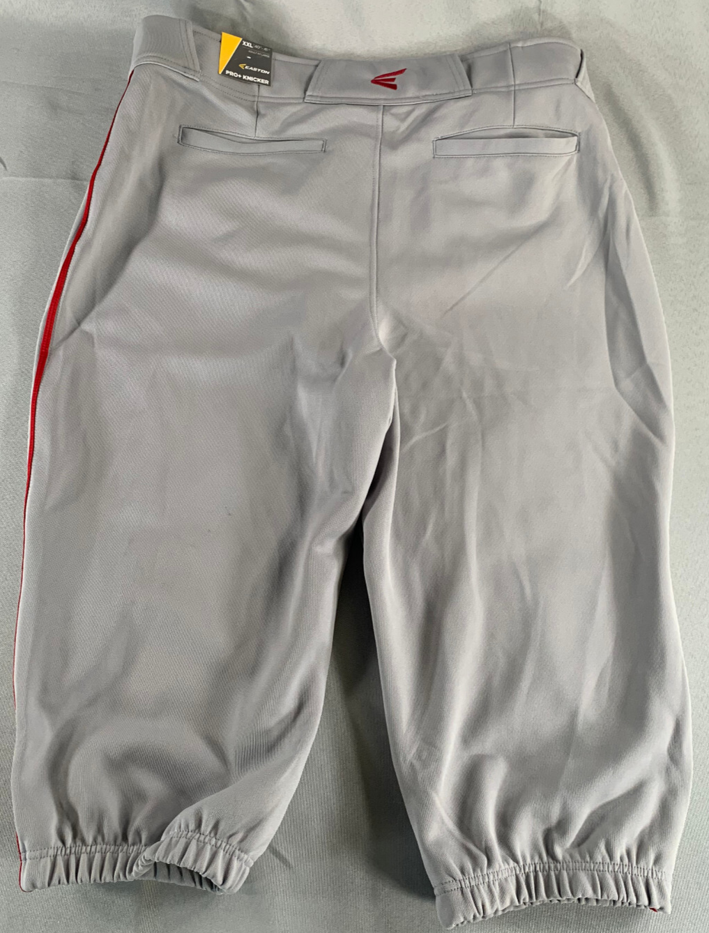 Easton Pro+ Knicker Baseball Pants XXL Gray Red Piped A167105GYRDXL NWT Adult