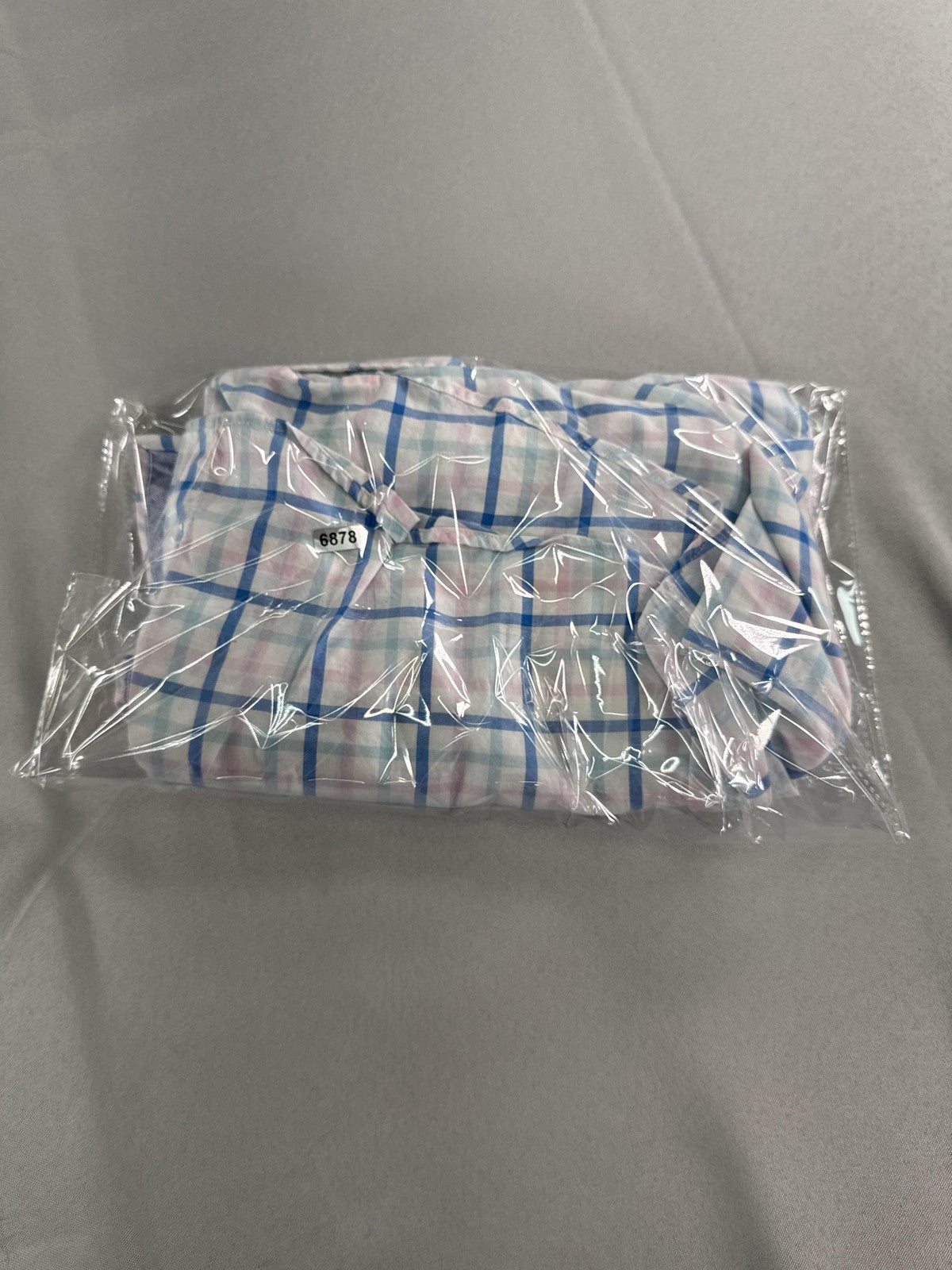 Tommy Hilfiger Shirt Mens XL Blue Pink Plaid Custom Fit Button Up Long Sleeve