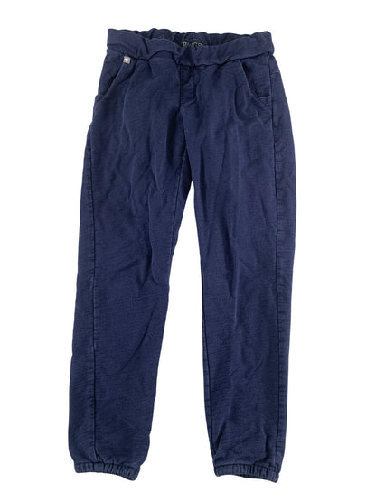 FIGS Jogger Sweatpants Womens XS Blue 100% Cotton Elastic Cuff Lounge Pants code