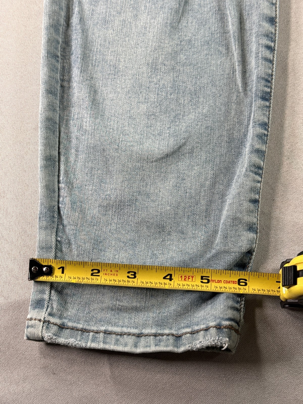 Banana Republic Curvy High Rise Skinny Jeans Womens 18 W34 Light Wash Distressed