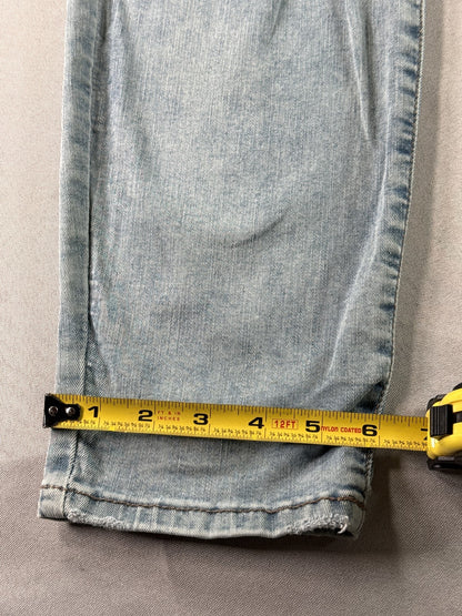 Banana Republic Curvy High Rise Skinny Jeans Womens 18 W34 Light Wash Distressed