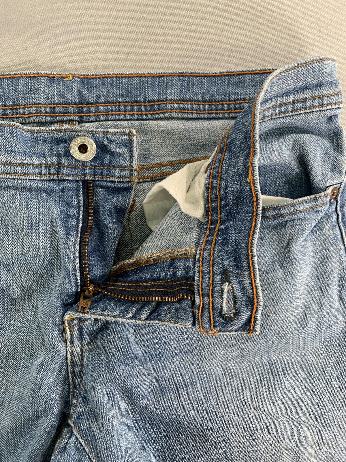 Polo Jeans Company Jeans Womens 4 Blue Stretch Cropped Straight Leg Denim JAW02S