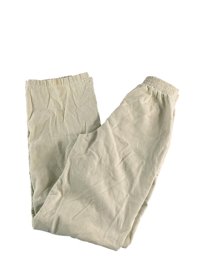 Ocean Pacific Pants Youth 7 Beige Corduroy Elastic Waist Zip Fly OP Sunwear Red