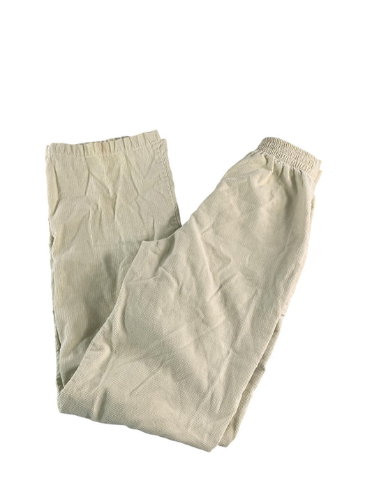 Ocean Pacific Pants Youth 7 Beige Corduroy Elastic Waist Zip Fly OP Sunwear Red