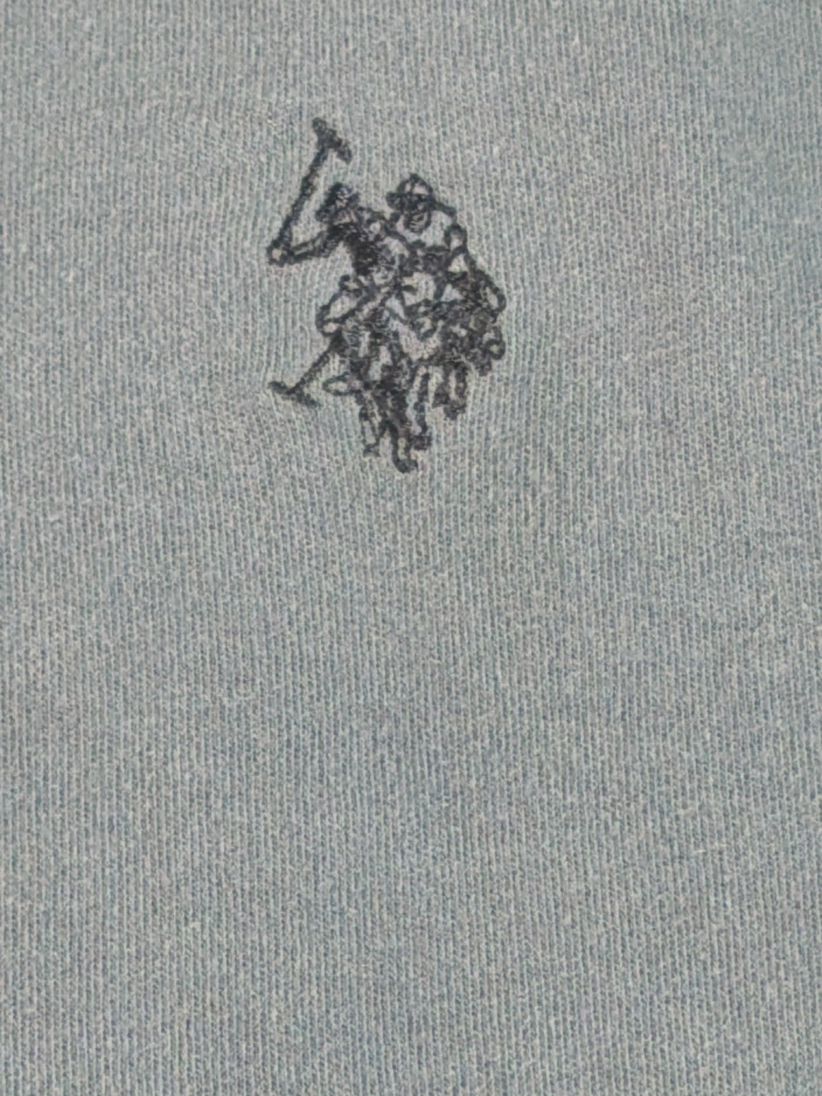 US Polo Assn Polo Shirt Mens XL Blue Gray Cotton Classic Logo Casual Preppy