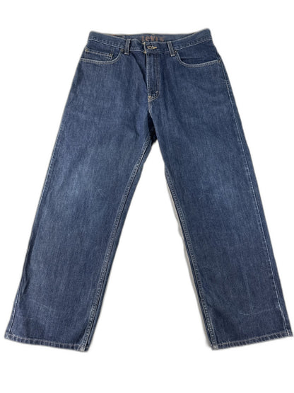 Levi's Classic Straight Fit Jeans W34 L30 Blue 100% Cotton Pocket Vintage