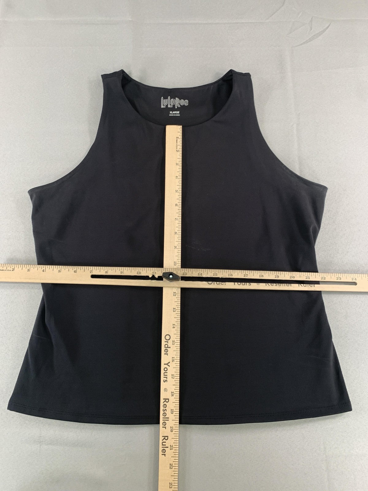 LuLaRoe Tank Top Womens XL Black Sleeveless Basic Stretch Athleisure Comfort