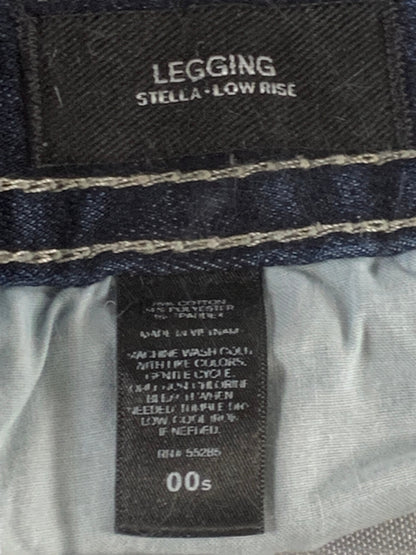 Express Stella Skinny Legging Jeans Women 00 Short Low Rise 28x26 Stretch Denim