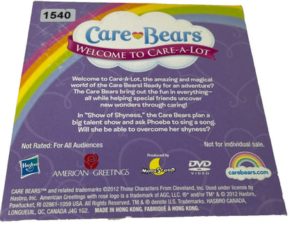 Care Bears Welcome to Care-A-Lot DVD 2012 Show of Shyness Hasbro American NWT