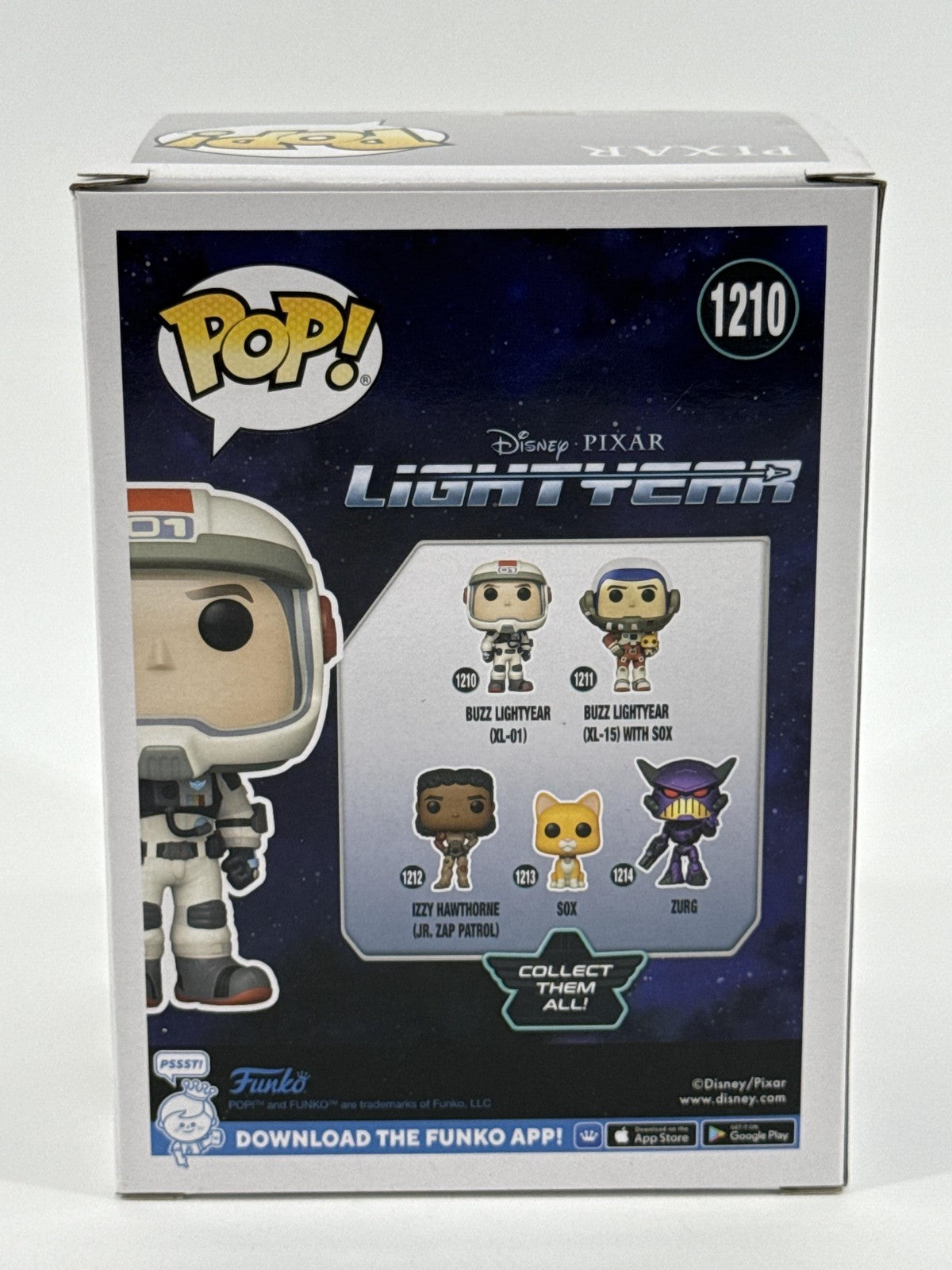 Funko Pop Disney Pixar Lightyear Buzz Lightyear (XL-01) #1210 Vinyl Figure White
