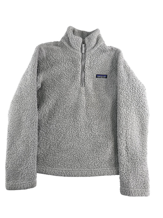 Patagonia Sweater Womens Small Gray Fleece Quarter Zip Pullover Sherpa Jacket