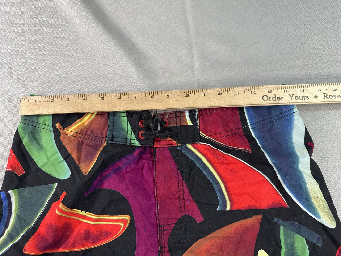 Billabong Board Shorts 34 Multi Color All Over Print 100% Polyester Surf
