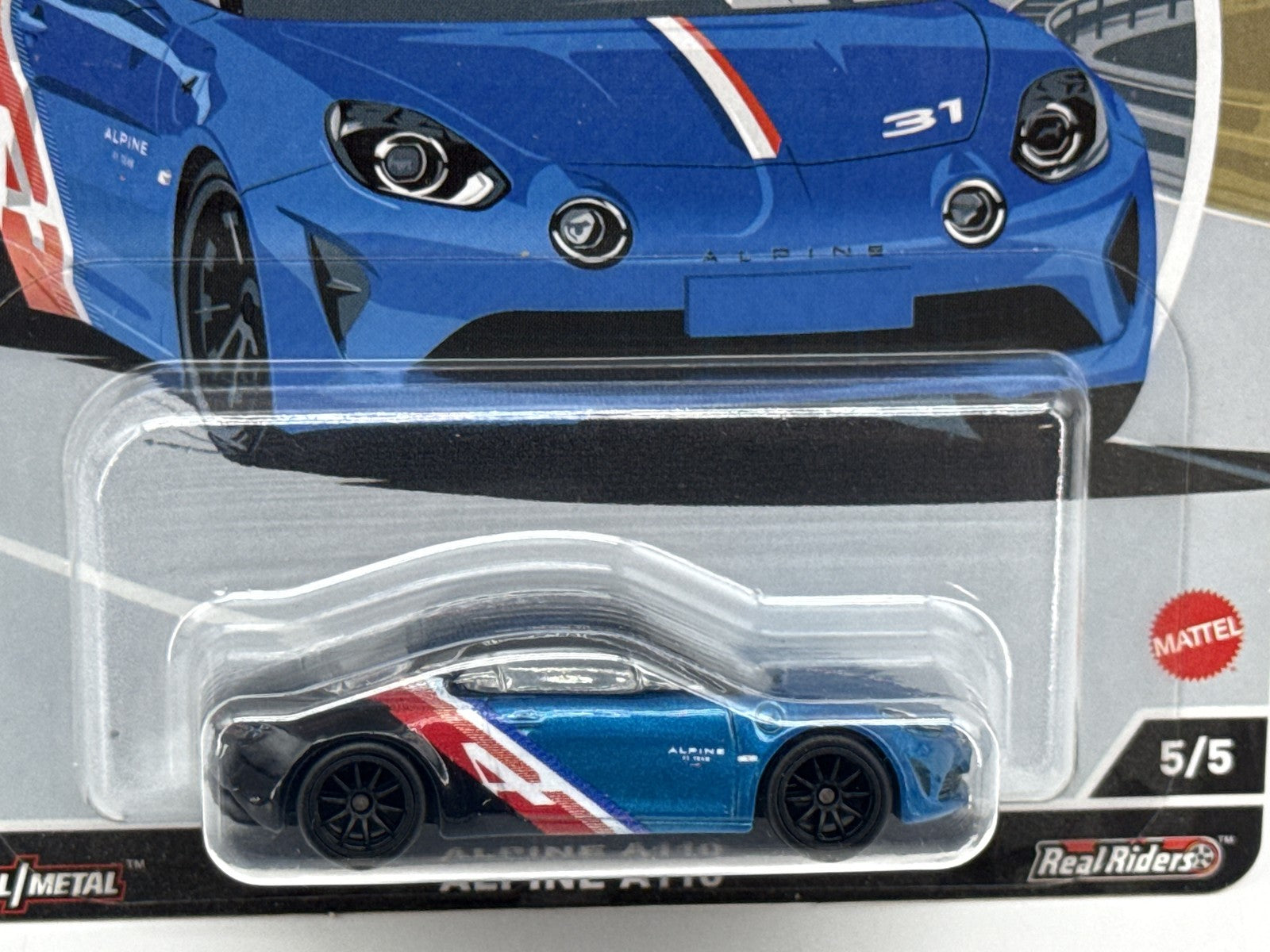 Hot Wheels Premium Alpine A110 Die Cast Toy Car Blue Metal 1:64 Scale Culture