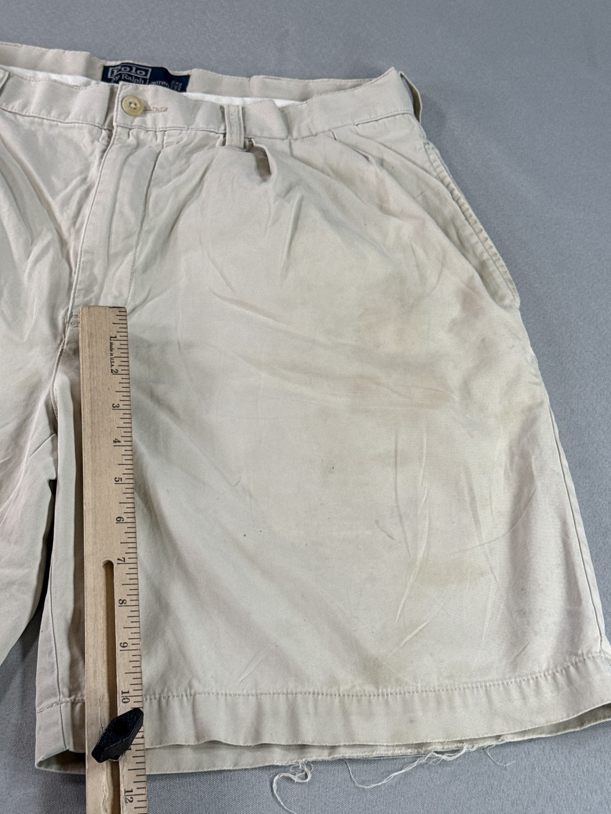 Polo W30 Ralph Lauren Khaki Shorts Unisex 100% Cotton Chino Relaxed Fit Macau