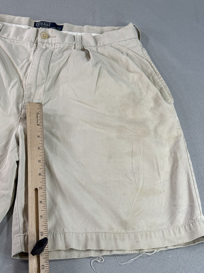 Polo W30 Ralph Lauren Khaki Shorts Unisex 100% Cotton Chino Relaxed Fit Macau