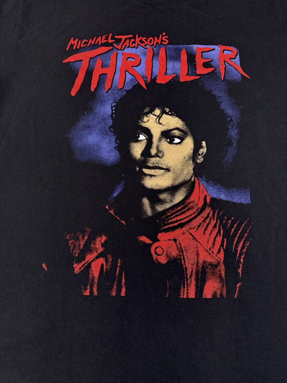 PLAYERYTEES Michael Jackson Thriller Graphic Tee XL Black 100% Cotton Regular