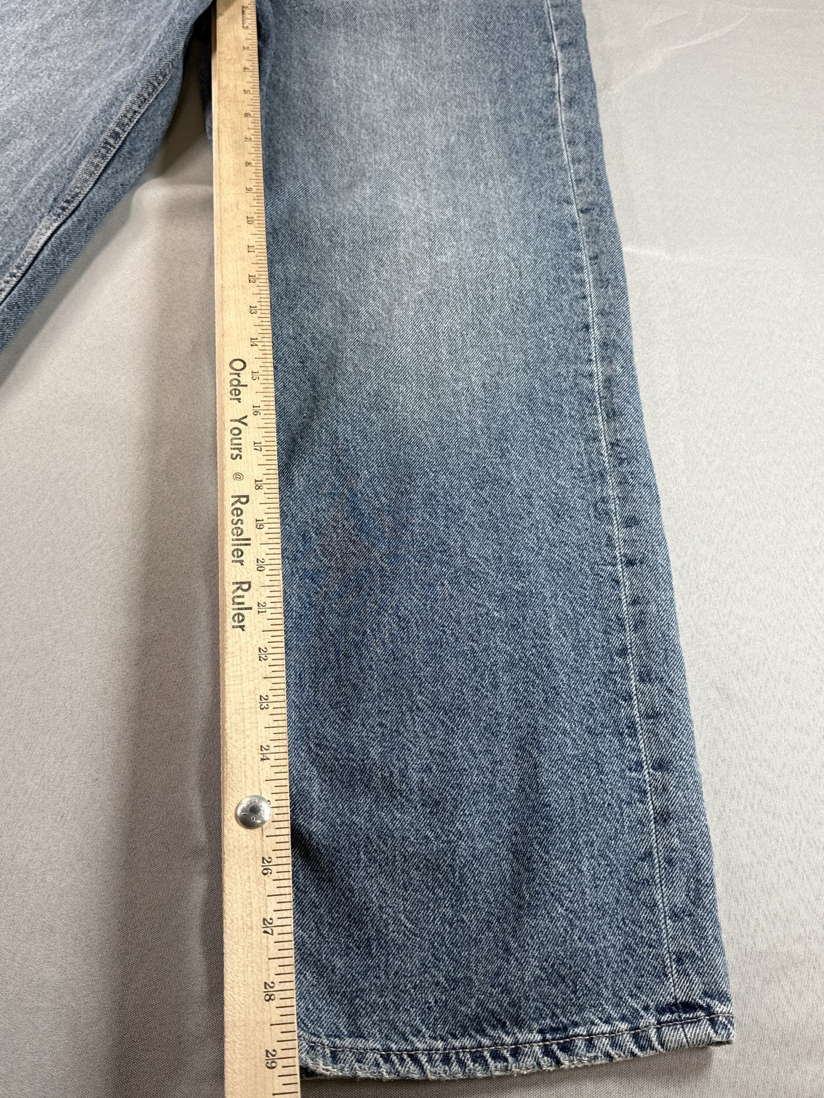 Aéropostale 90s High Rise Straight Leg Jeans 10 REG Womens REG Blue Denim Faded