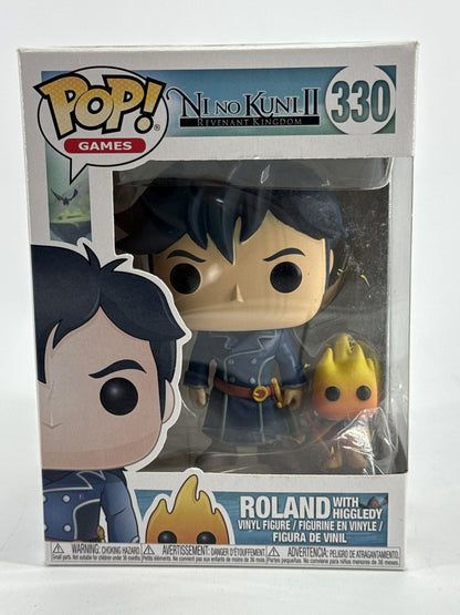 Funko Pop Games Ni No Kuni II Roland With Higgledy 330 Vinyl Figure Boxed Black