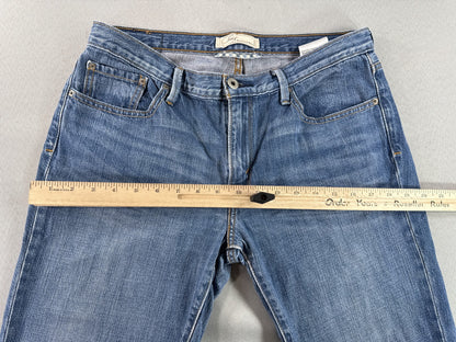 Levi's Classic Straight Leg Jeans 8M Blue Cotton Recycled High Rise Denim