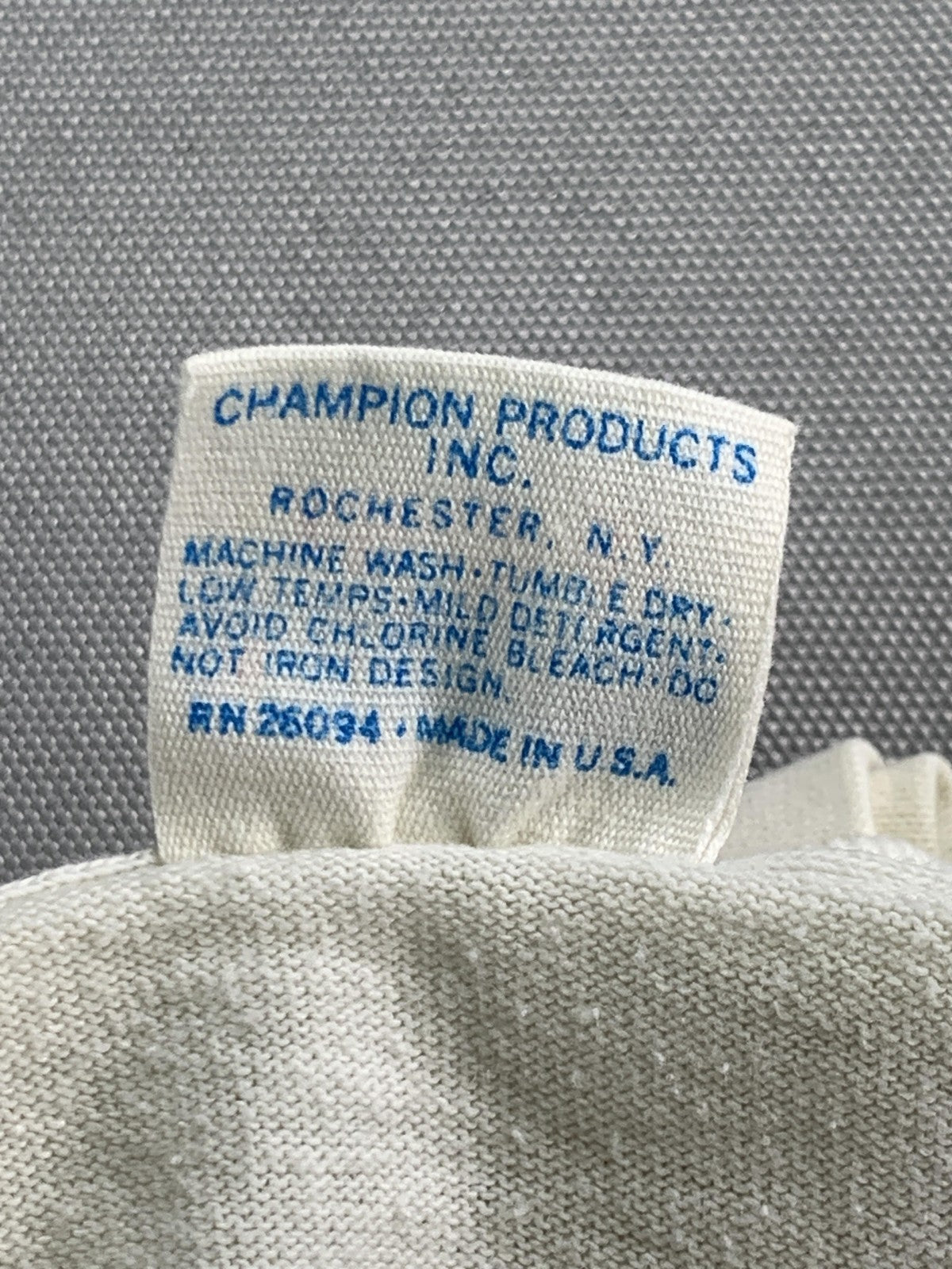 VINTAGE Champion Shirt Kids XS (2-4) White Allen-Bradley AB Logo Made USA 80s