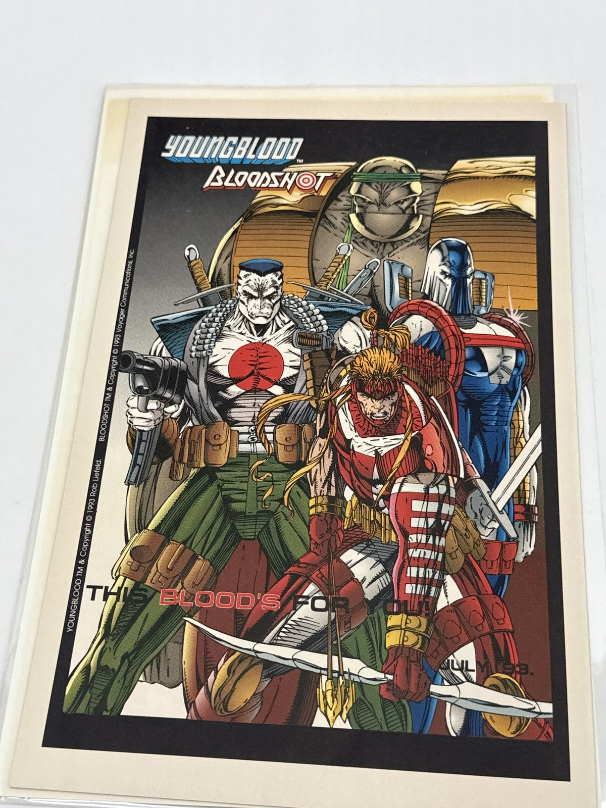 Vintage 1993 Valiant Image Deathmate Preview Comic Book Youngblood Bloodshot Tan