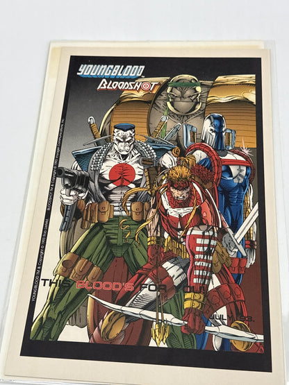 Vintage 1993 Valiant Image Deathmate Preview Comic Book Youngblood Bloodshot Tan