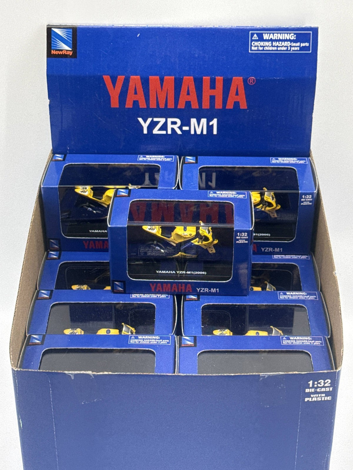 Yamaha YZR M1 1:32 Scale Die Cast Model NewRay Box Set Collectible