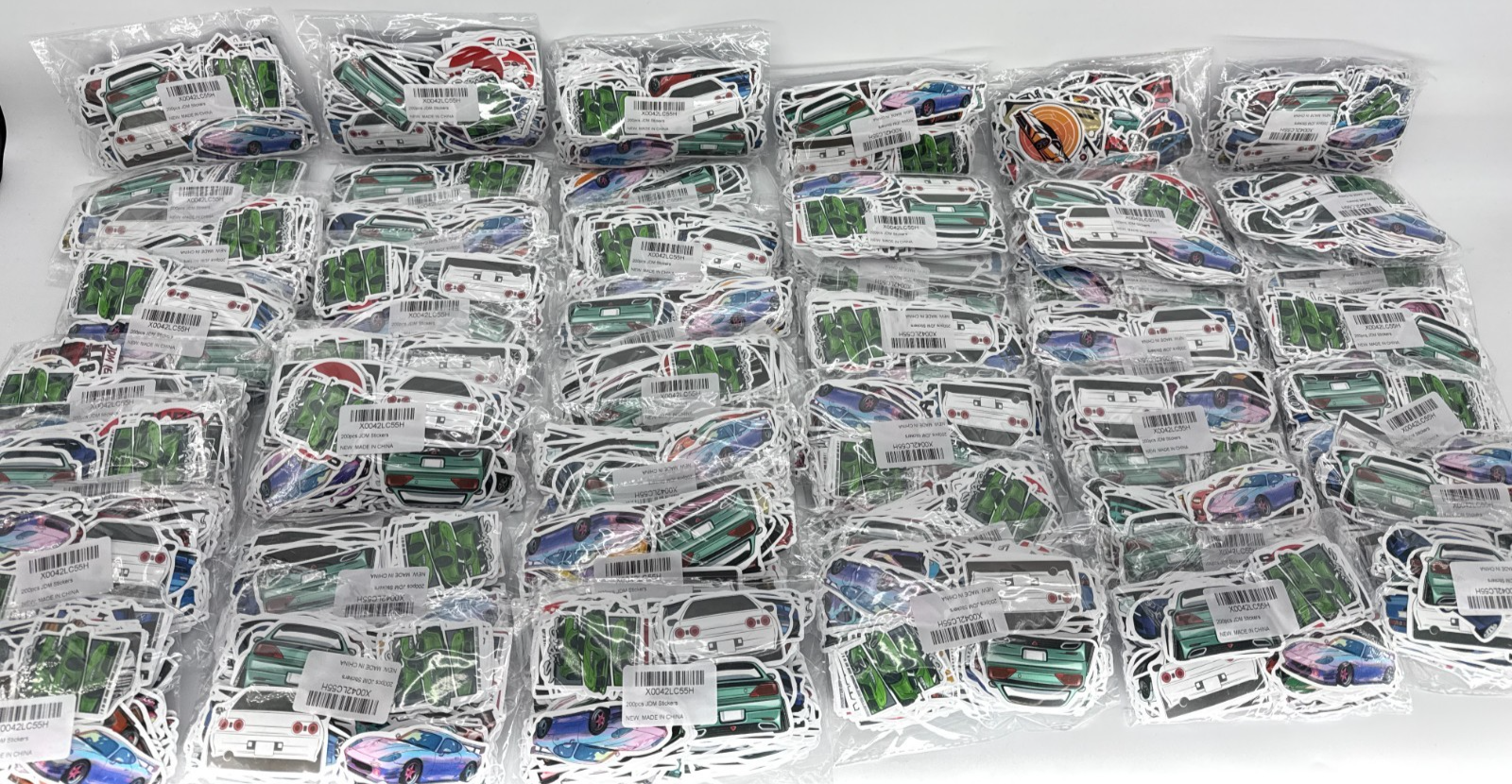 JDM Stickers Wholesale Lot 40 Packs x200pcs GTR Supra RX7 Skyline Vinyl Decal