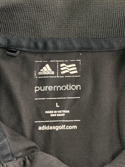 Adidas Polo Shirt Mens Large Golf Puremotion Performance Three Stripes Apparel