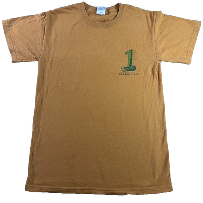 Awaken 10 Christian Youth Event Gildan Ultra Cotton Tan Gold Graphic Tee Small