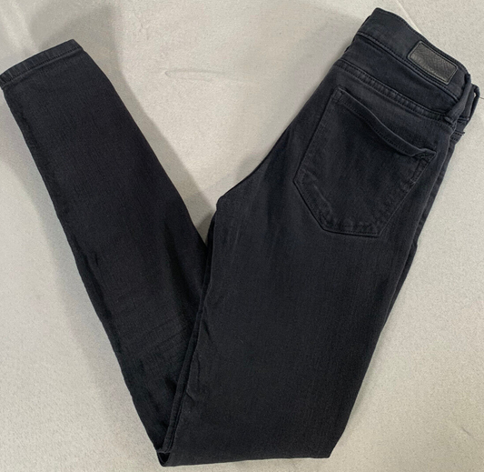 Express Women's Black Mid Rise Stretch Leggings Size 0R 26x28 Comfortable Fit