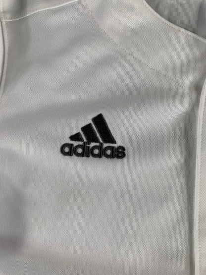 Adidas Youth Baseball Jersey White Button Up Short Sleeve Shirt Size M 11-12Y NW