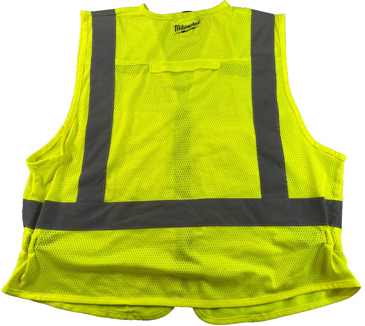 Milwaukee 48-73-5021 Hi Vis Safety Vest S/M Yellow Class 2 Type R 10 Pocket Zip