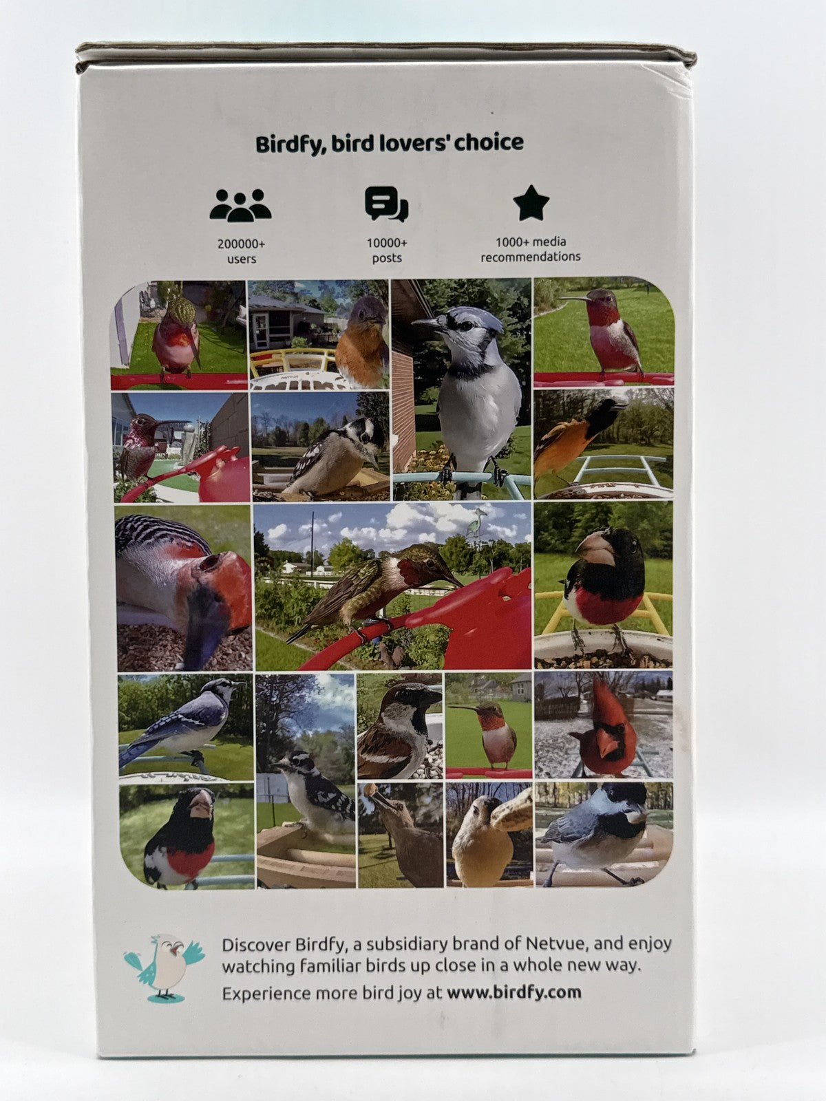 Birdfy Hummingbird 10×7×4 in Feeder Camera Wildlife AI technology Red Smart Auto