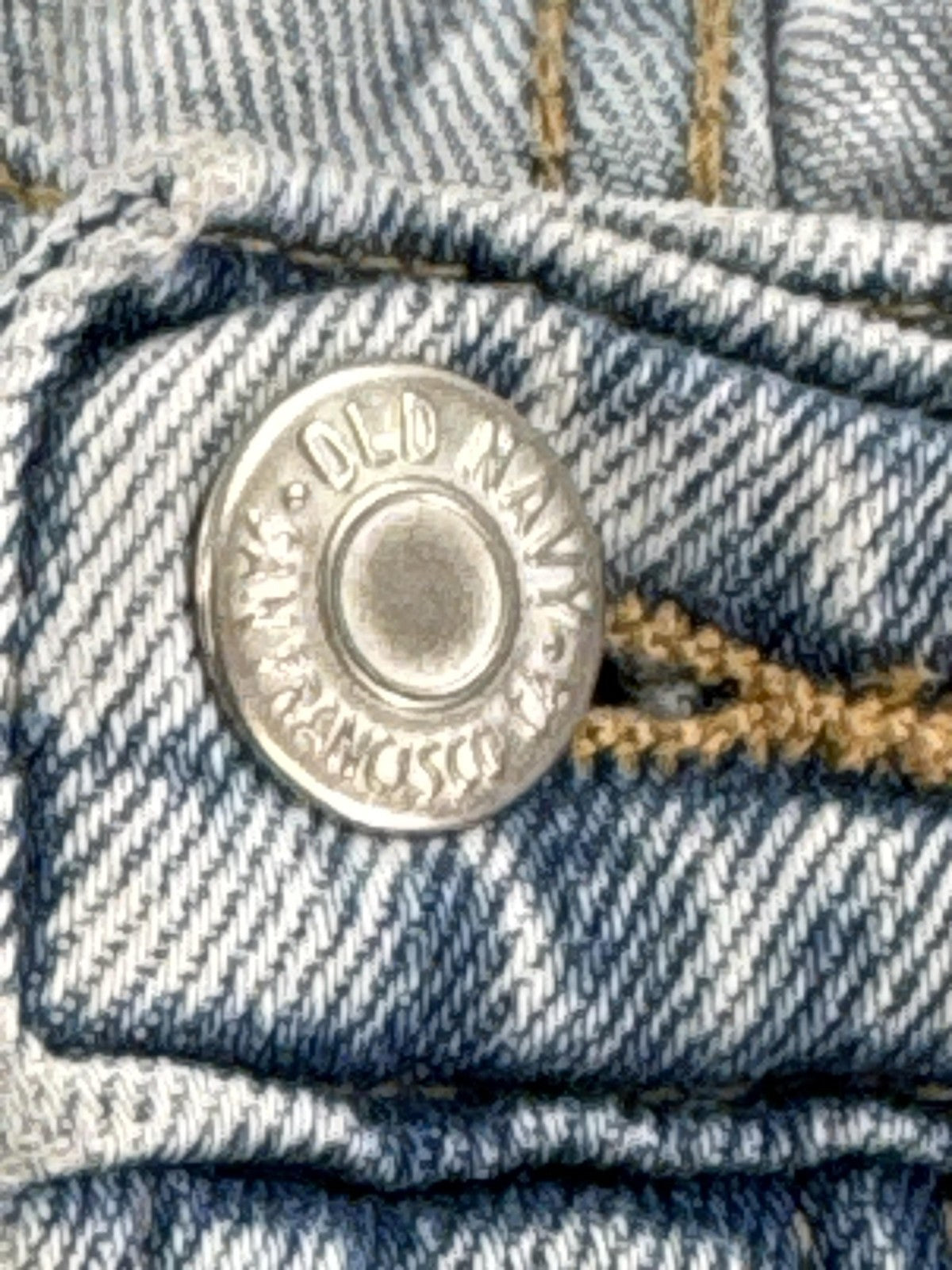 Old Navy Jeans Womens 14 Light Wash Sky Hi Straight Secret Slim Pockets Raw Hem
