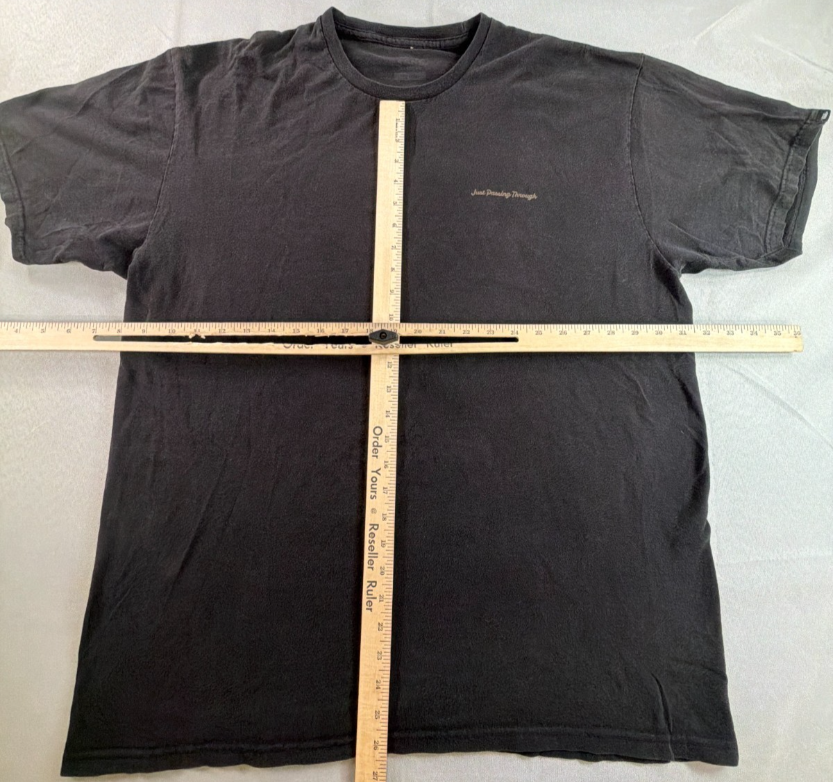 Vans Mens L Black Greetings From Nowhere Just Passing Through 1966 Graphic Tee