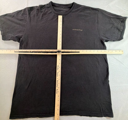 Vans Mens L Black Greetings From Nowhere Just Passing Through 1966 Graphic Tee