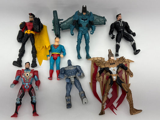 DC Comics Action Figure Lot Batman Superman Robin Multiverse Parts Repair Lot
