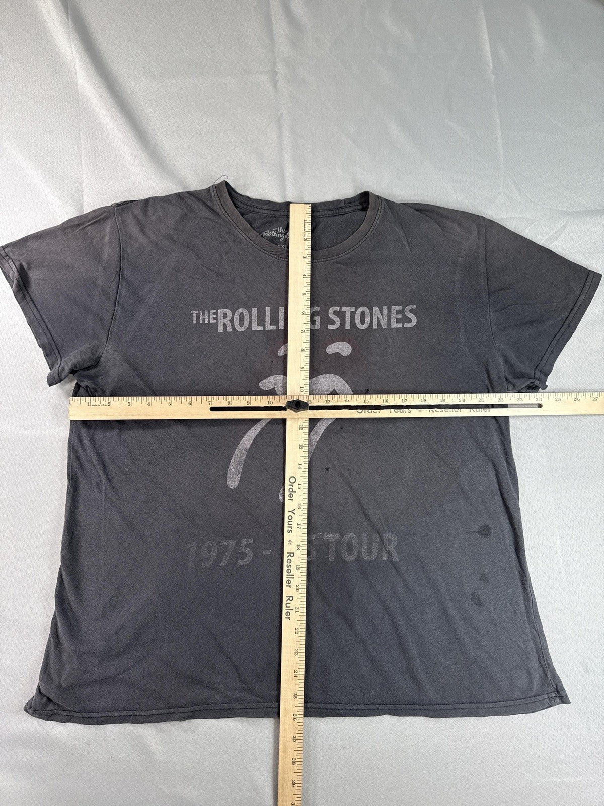 Rolling The Rolling Stones Stones Graphic Tee XXL Gray Cotton Vintage Music