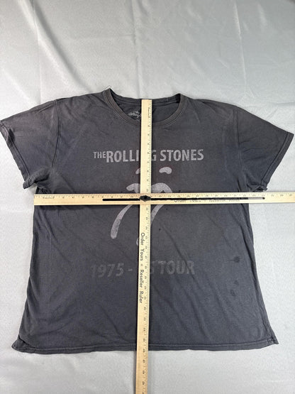 Rolling The Rolling Stones Stones Graphic Tee XXL Gray Cotton Vintage Music