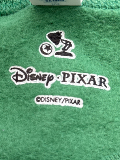 JERZEES Dinosaur Cartoon Sweatshirt M Green Cotton Polyester Pullover