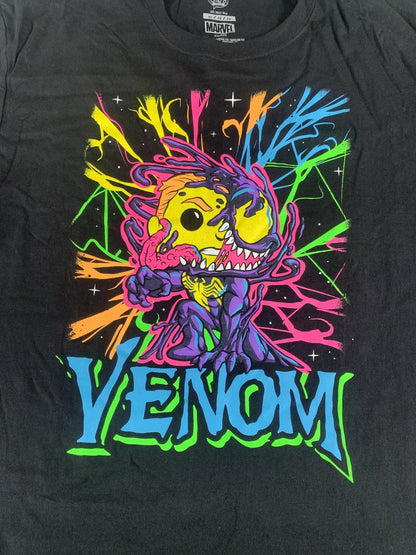 Marvel Venom Shirt Mens XL Black Pop Tees Funko Neon Graphic Tee T-Shirt 2021