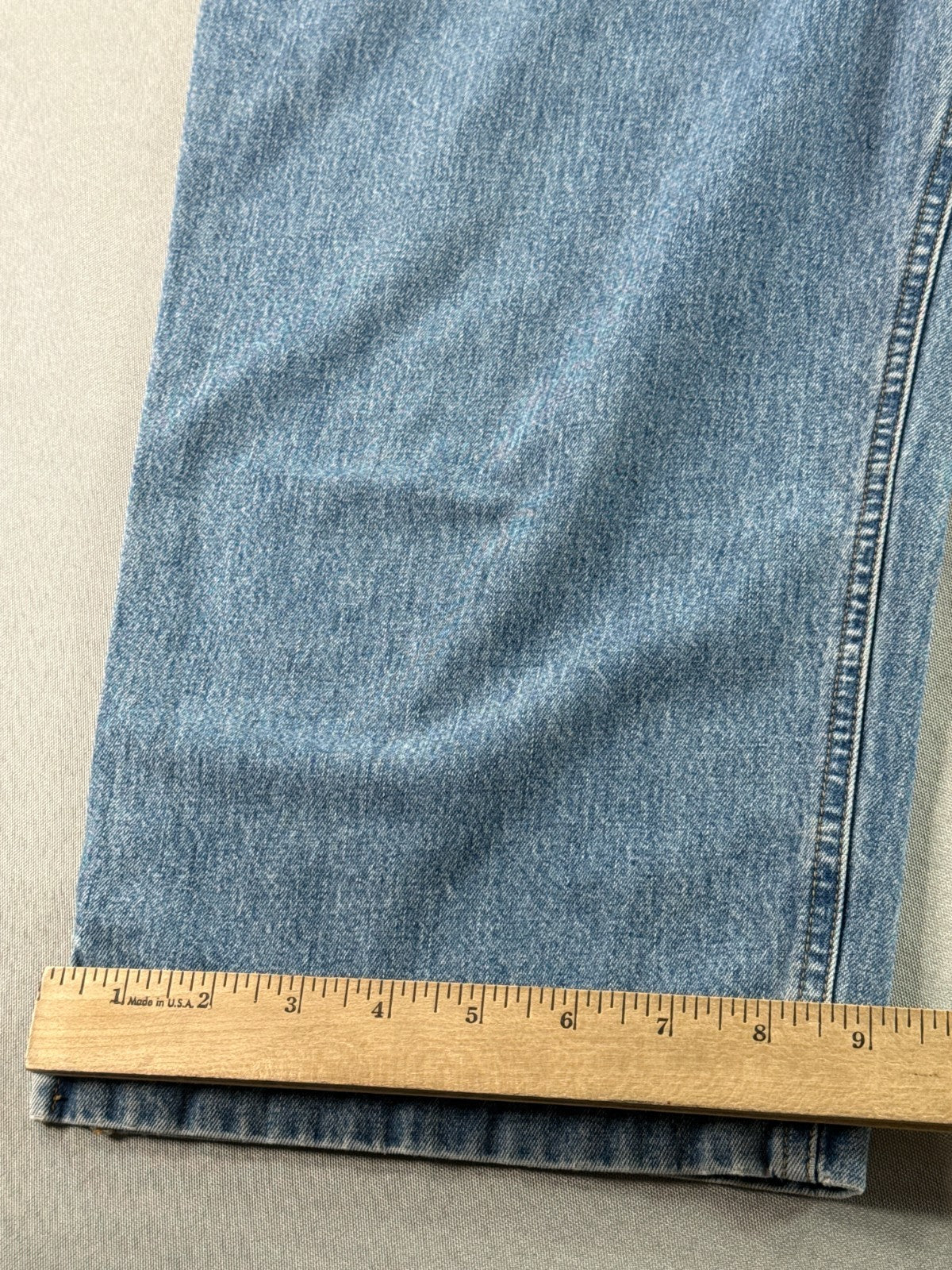 RALPH LAUREN JEANS 16 Womens Crop Capris Light Wash Blue Denim Side Slit Pants