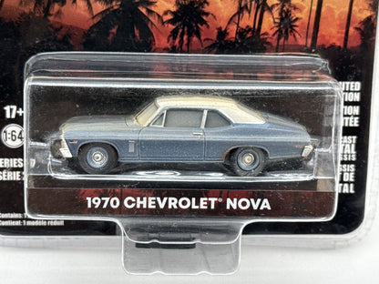 GreenLight Collectibles Chevrolet Nova 1:64 Blue Diecast Replica Limited