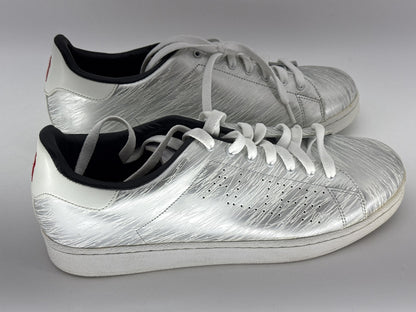 ALIFE Sneakers Womens 12 Silver Metallic Graphic Design Korea Leather