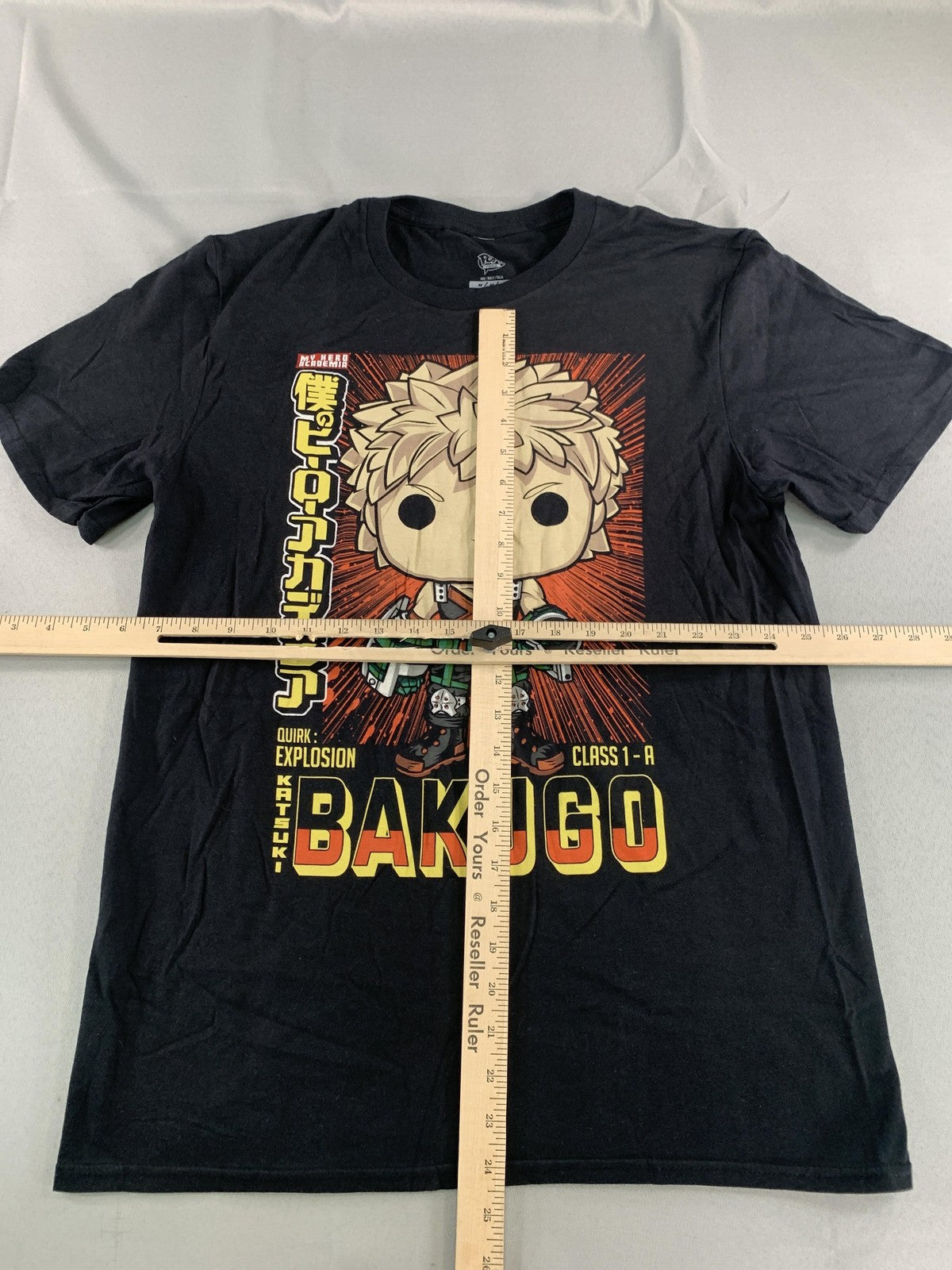 My Hero Academia Katsuki Bakugo Shirt Mens Medium Black Funko Pop Tees Graphic
